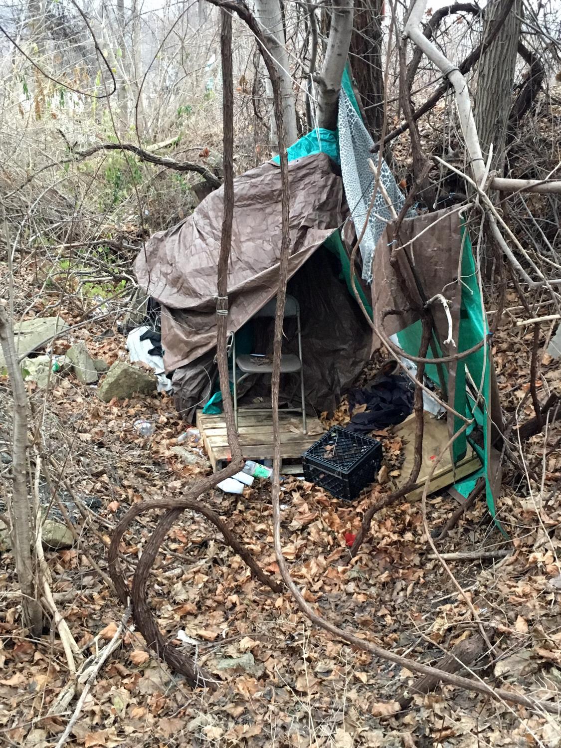 Picture of a homeless camp