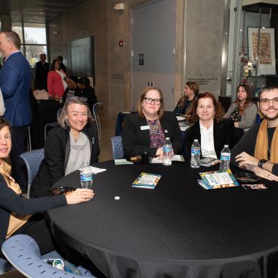 Guests enjoy appetizers