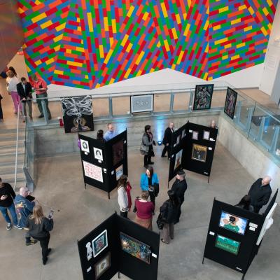 View of gallery from above